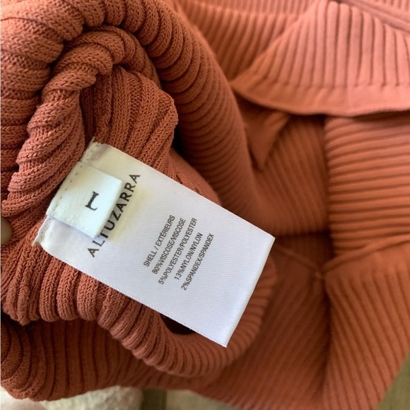 Altuzarra Turley ribbed knit ruffle midi skirt pink size large - Picture 6 of 8